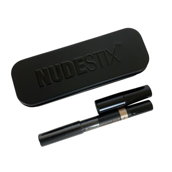 Nudestix Magnetic Luminous Eye Color Pencil LILITH Off White Sharpener & Case - Picture 1 of 4
